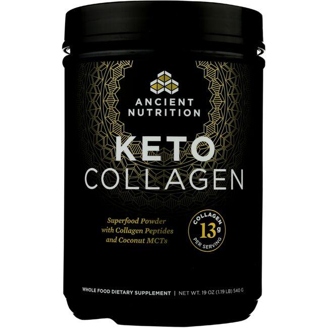 Ancient Nutrition Keto Collagen Supplement Vitamin 19 oz Powder