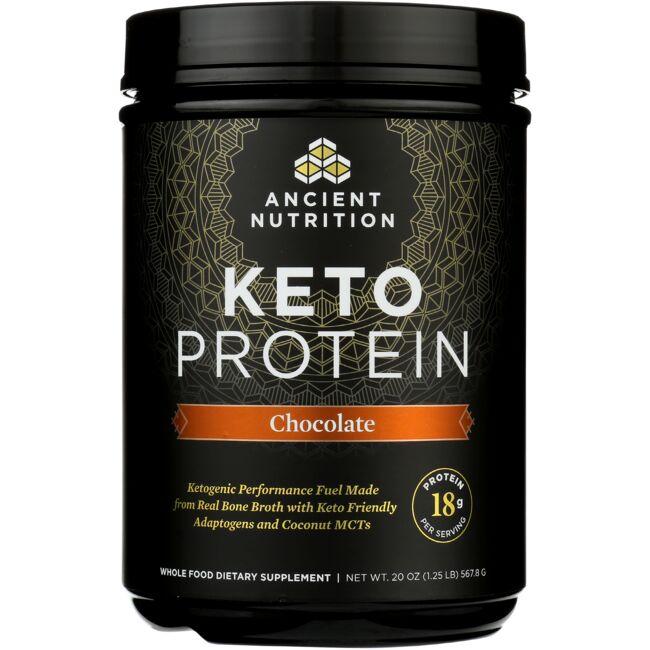 Ancient Nutrition Keto Protein - Chocolate Vitamin 20 oz Powder Weight Management