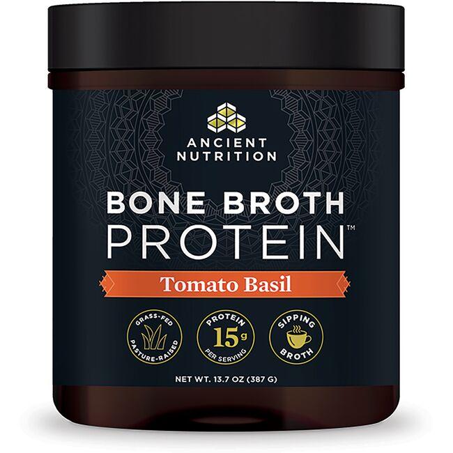 Ancient Nutrition Bone Broth Protein - Tomato Basil Vitamin | 13.7 oz Powder
