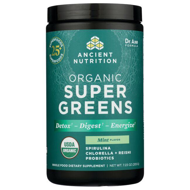 Ancient Nutrition Organic Super Greens - Mint Supplement Vitamin | 7.23 oz Powder