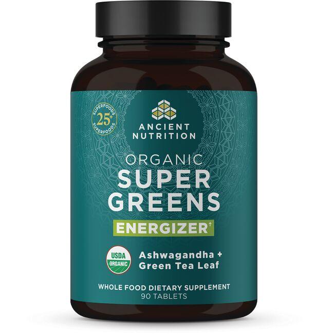 Ancient Nutrition Organic Super Greens Energizer Supplement Vitamin | 90 Tabs