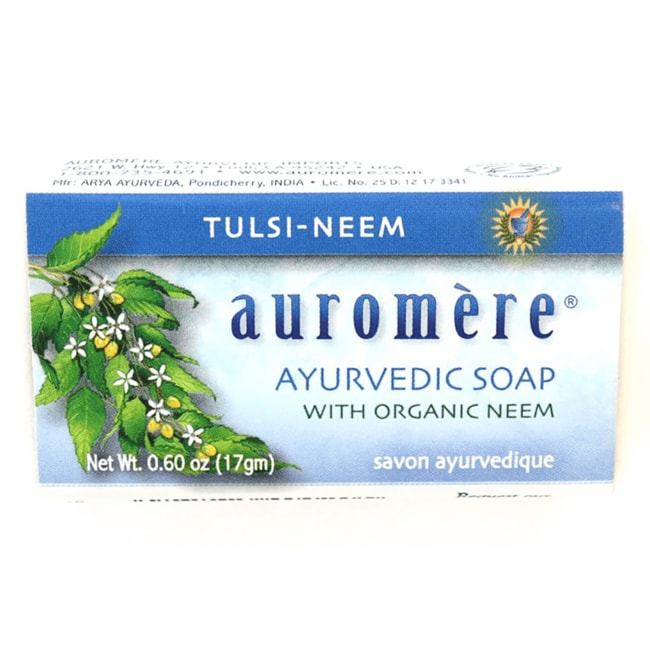 Аюрведическое мыло Auromere - Тулси-Ним, 0,60 унции, брусок (S)