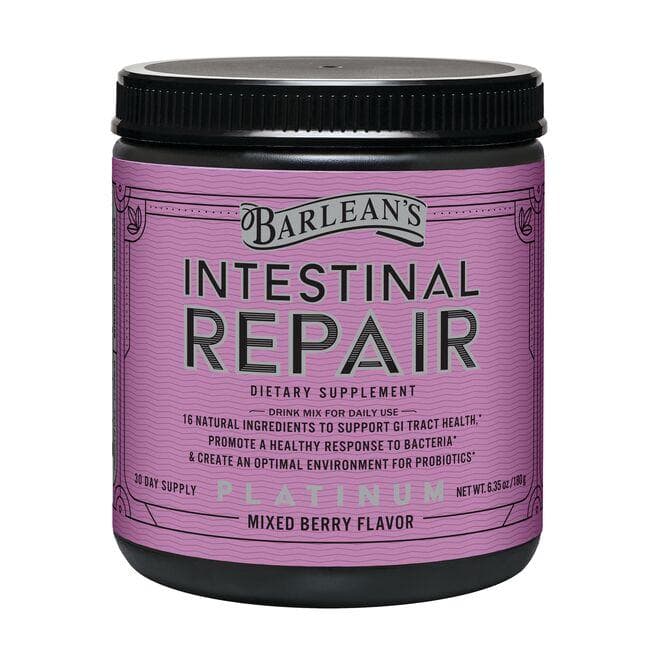Barleans Intestinal Repair - Mixed Berry Supplement Vitamin | 6.35 oz Powder | Probiotics