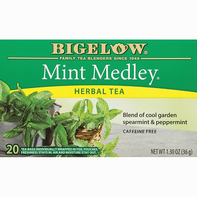 Bigelow Tea Mint Medley Herb Tea Spearmint And Peppermint 20 Bags