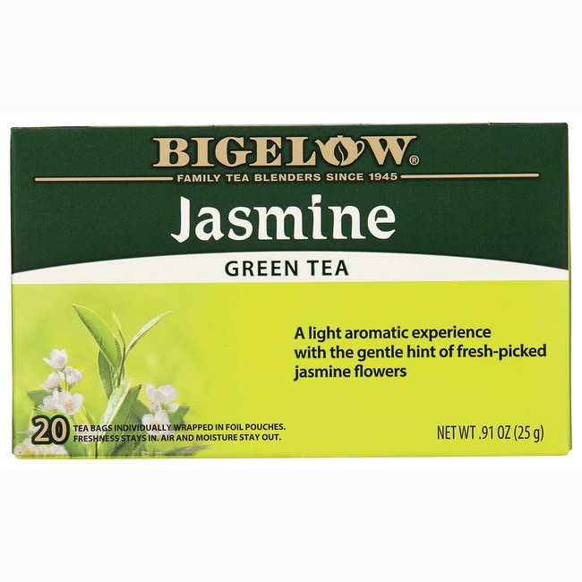 Bigelow Tea Green Tea - зеленый жасмин 20 пакетиков