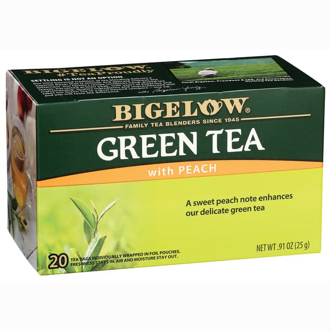 Bigelow Herbal Tea, Caffeine Free, Perfect Peach, Tea Bags 20 Ea