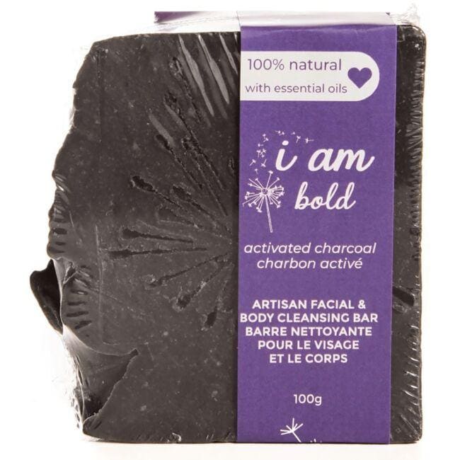 I am Bold Facial & Body Cleansing Bar - Charcoal