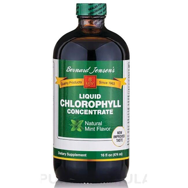 Bernard Jensen Liquid Chlorophyll - Mint Supplement Vitamin 16 fl oz Liquid