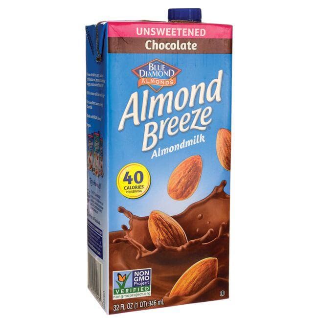 blue diamond almond breeze chocolate almond milk