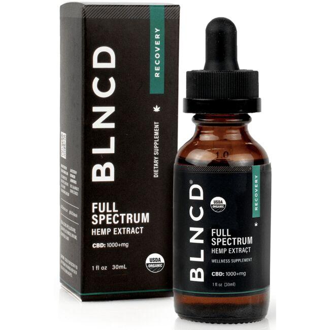 BLNCD Full Spectrum Hemp Extract Oil Supplement Vitamin 1000 mg 1 fl oz Liquid