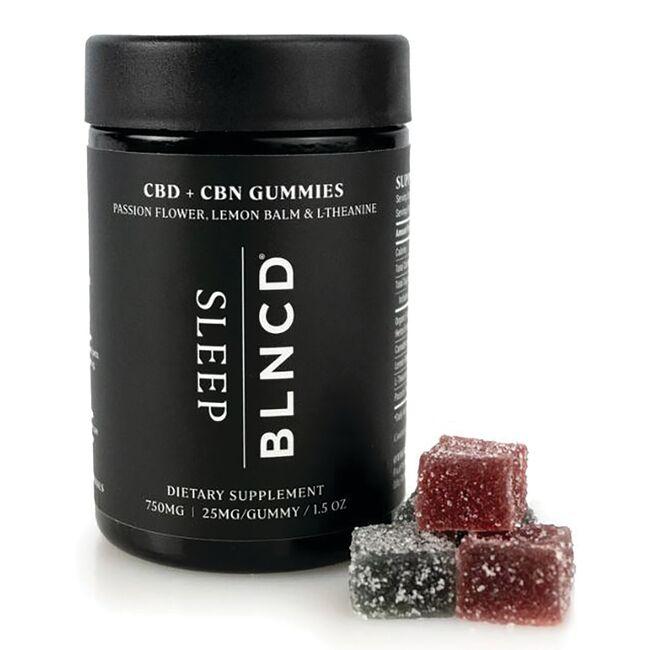 BLNCD Cbd + Cbn Sleep Gummies Supplement Vitamin | 25 mg | 30 Gummies
