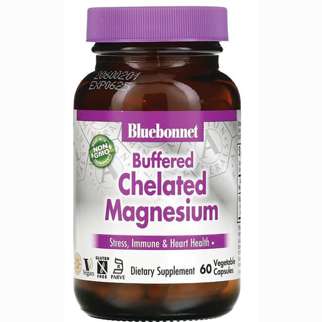 Bluebonnet Nutrition Буферизованный хелатный магний 200 мг 60 капсул