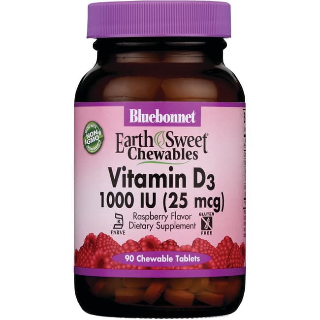Nutrition EarthSweet Chewables Vitamin D3 1,000 IU 90 Chwbls
