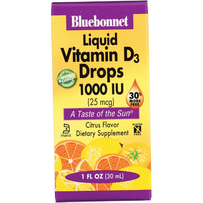 Nutrition Liquid Vitamin D3 Drops Citrus 1,000 IU 1 fl oz