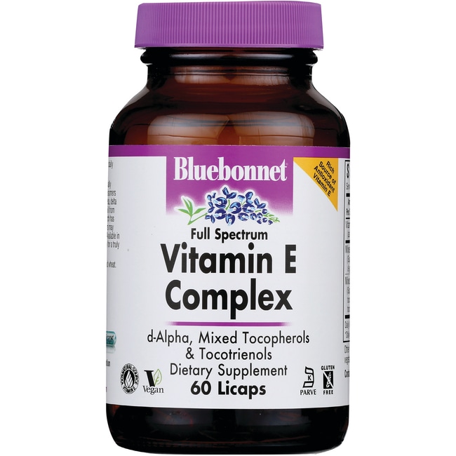 Bluebonnet Nutrition Комплекс витамина Е полного спектра 60 жидких капсул