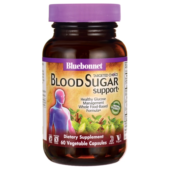 Bluebonnet Nutrition Targeted Choice для поддержки уровня сахара в крови, 60 растительных капсул