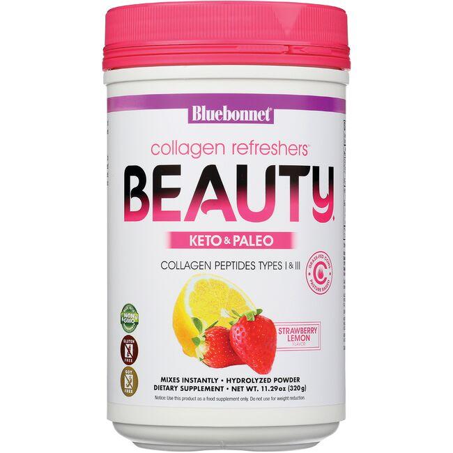Bluebonnet Nutrition Collagen Refreshers Beauty - Strawberry Lemon Supplement Vitamin 11.29 oz Powder