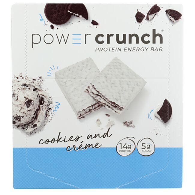 BioNutritional Research Group Power Crunch Protein Energy Bar Cookies and Cream | 12 Bars