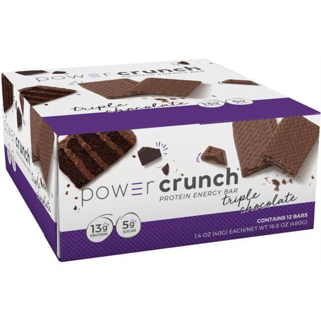 BioNutritional Research Group Power Crunch Protein Energy Bar - Triple Chocolate | 12 Bars