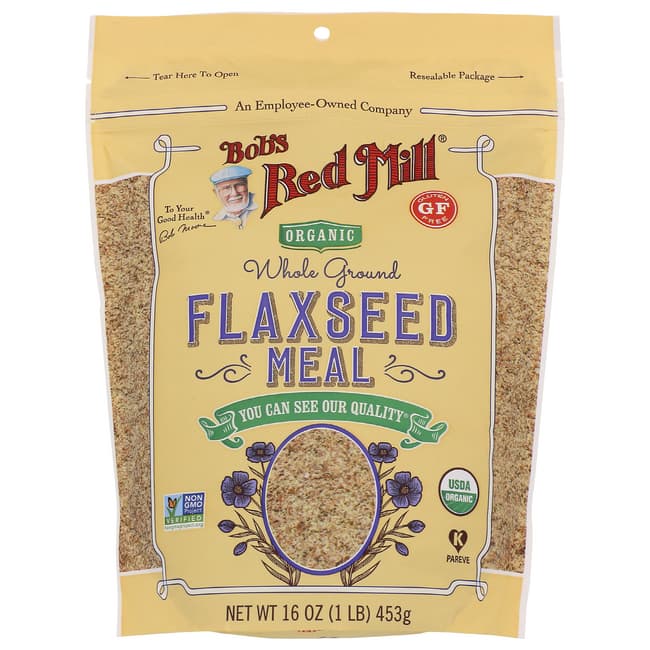 Bob's Red Mill Organic Whole Ground Flaxseed Meal 16 oz (1 lb) (453 g