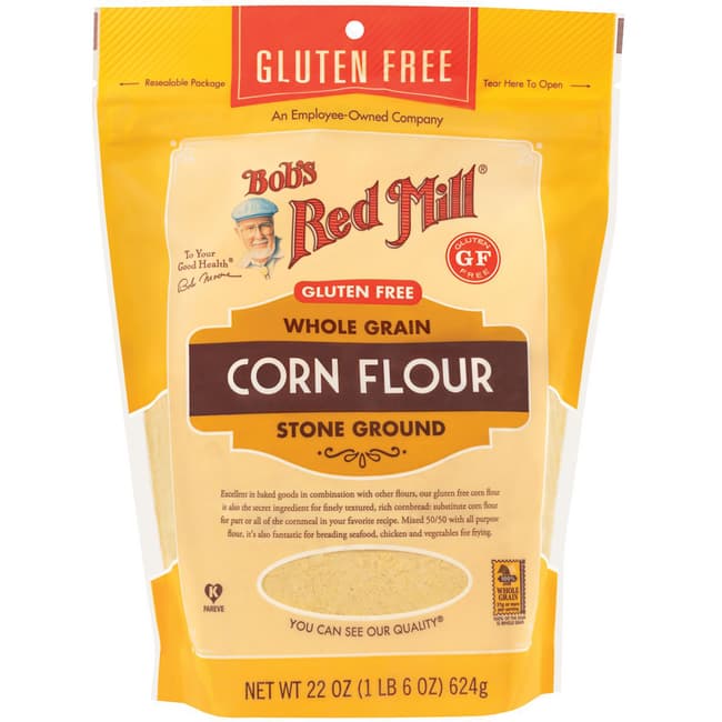 Bob's Red Mill Gluten Free Whole Grain Corn Flour 22 oz Pkg 39978014696 eBay