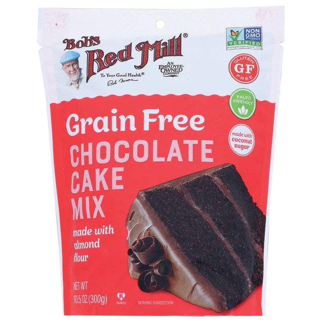 Смесь для шоколадного торта Bobs Red Mill без зерновых, упаковка 10,5 унций