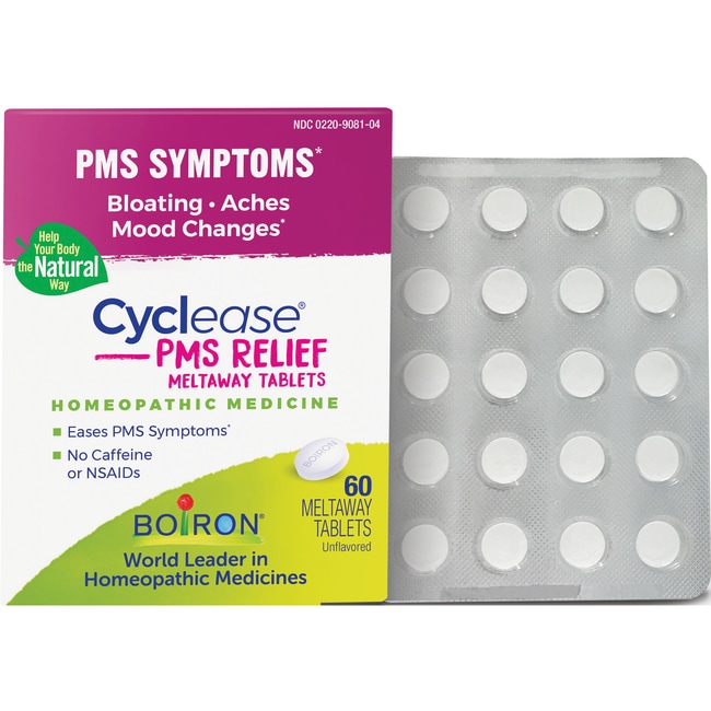 Таблетки Boiron Cyclease Pms Relief Meltaway - без вкуса, 60 таблеток