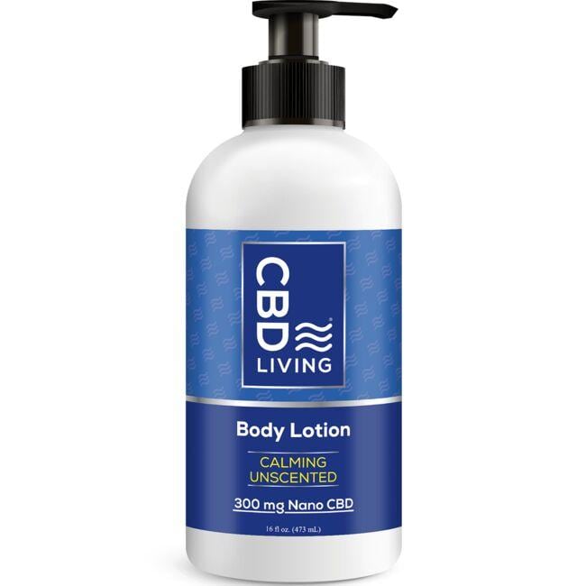 CBD Living Cbd Body Lotion - Calming Unscented 300 mg 16 fl oz Lotion