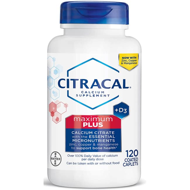 Citracal Calcium Citrate + D3 Maximum 120 Cplts - Swanson®