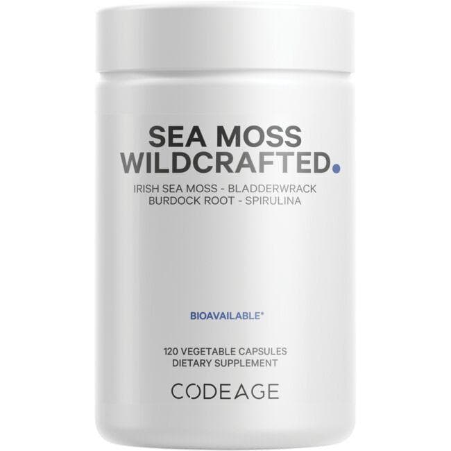 Codeage Sea Moss Wildcrafted Supplement Vitamin | 120 Veg Caps | Herbs and Supplements