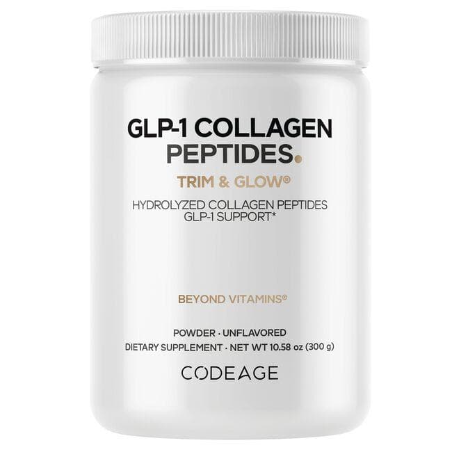 Codeage Glp-1 Collagen Peptides - Unflavored Supplement Vitamin | 10 G 10.58 oz Powder