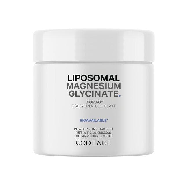 Codeage Liposomal Magnesium Glycinate - Unflavored Vitamin | 3 oz Powder | Health Minerals