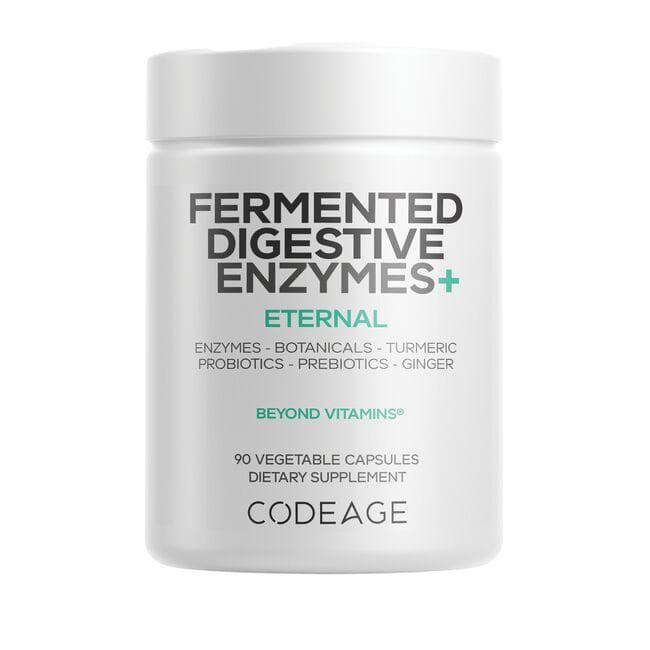 Codeage Fermented Digestive Enzymes+ Supplement Vitamin | 90 Veg Caps