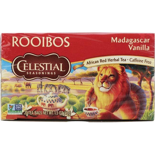 Celestial Seasonings Rooibos Herbal Tea Madagascar Vanilla - Caffeine Free | 20 Bags