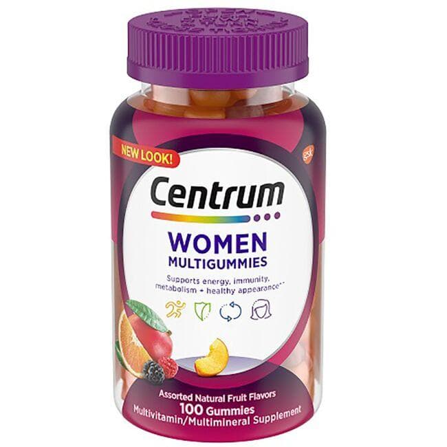 Centrum Womens Multigummies - Assorted Fruit Vitamin | 100 Gummies