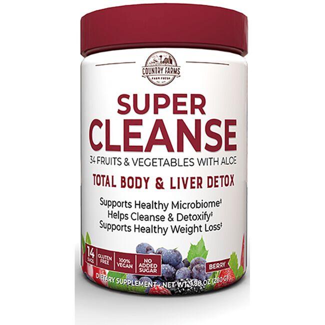 Country Farms Super Cleanse - Berry Vitamin 9.88 oz Powder