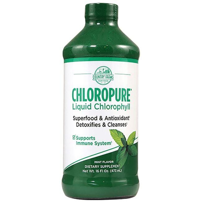 Country Farms Chloropure Liquid Chlorophyll - Mint Supplement Vitamin 16 fl oz Liquid