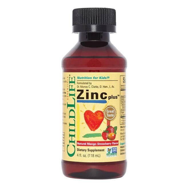 ChildLife Essentials Zinc Plus - Mango Strawberry Vitamin | 4 fl oz Liquid | Health Minerals