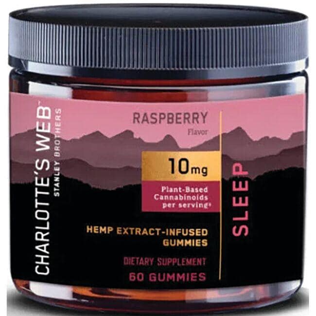 Charlottes Web Cbd Hemp Extract Sleep Gummies - Raspberry Supplement Vitamin 10 mg 60 Gummies