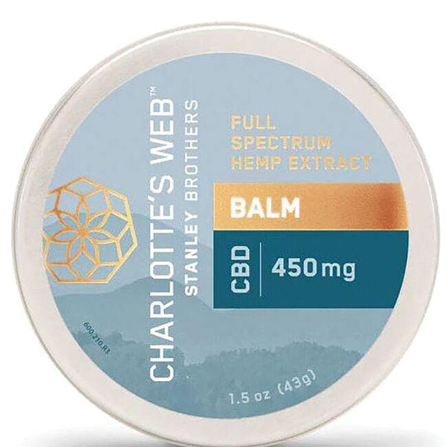 Charlottes Web Full Spectrum Hemp Extract Balm Supplement Vitamin 450 mg 1.5 oz Balm