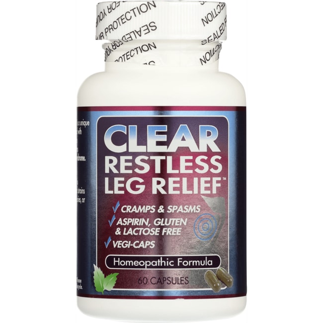 Clear Products Restless Leg Relief, 60 растительных капсул