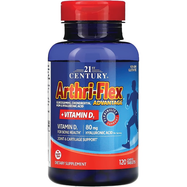 21st Century Arthri-Flex Advantage + витамин D3 120 таблеток