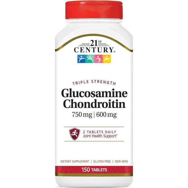 21st Century Triple Strength Glucosamine Chondroitin Supplement Vitamin 150 Tabs