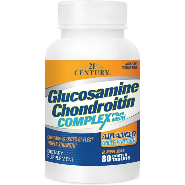 21st Century Glucosamine Chondroitin Complex Plus Msm AdvancedTriple Strength