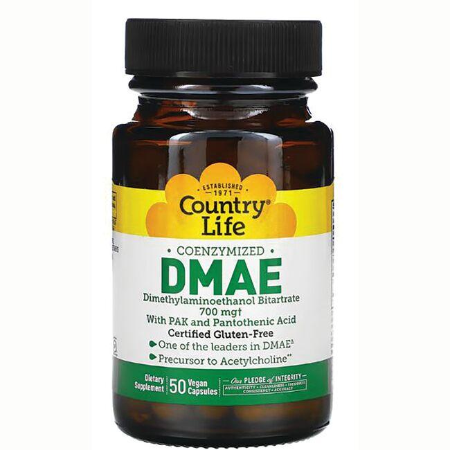 Country Life Coenzymized Dmae w/Pak and Pantothenic Acid | 350 mg | 50 Veg Caps