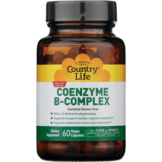 Country Life Coenzyme B-Complex Caps Vitamin 60 Vegan Caps Vitamin C