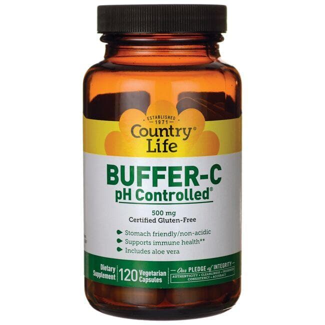 Country Life Buffer-C ph Controlled Vitamin | 500 mg | 120 Veg Caps | Vitamin C