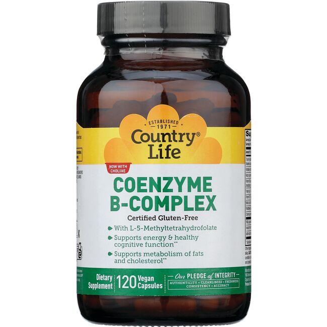 Country Life Coenzyme B-Complex Caps Vitamin 120 Vegan Caps Vitamin C