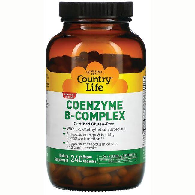 Country Life Coenzyme B-Complex Caps Vitamin 240 Vegan Caps Vitamin C