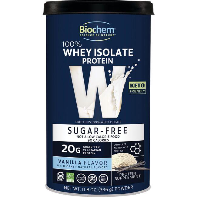Biochem 100% Whey Protein Sugar Free - Vanilla Vitamin 11.8 oz Powder